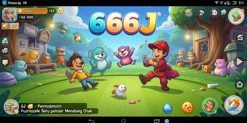 Tampilan gameplay 666J yang penuh tantangan puzzle.