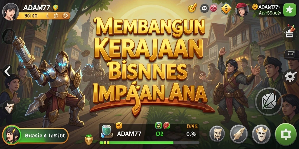 Tampilan gameplay ADAM77 yang menarik dan menantang.