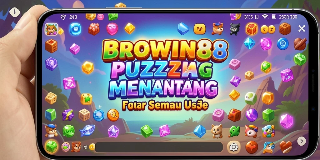 Screenshot utama BROWIN88 menampilkan gameplay puzzle yang seru dan mendebarkan.