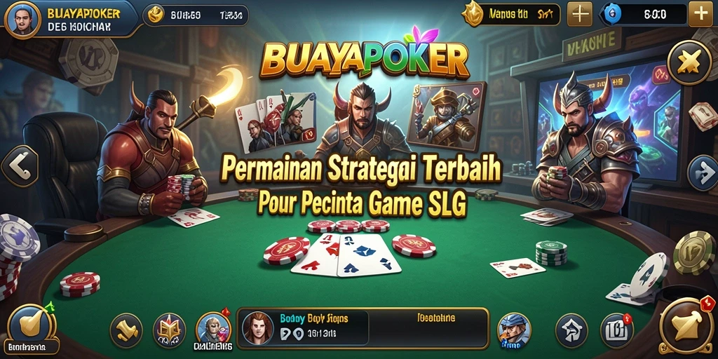 Tampilan gameplay menarik dari BUAYAPOKER dengan strategi seru.