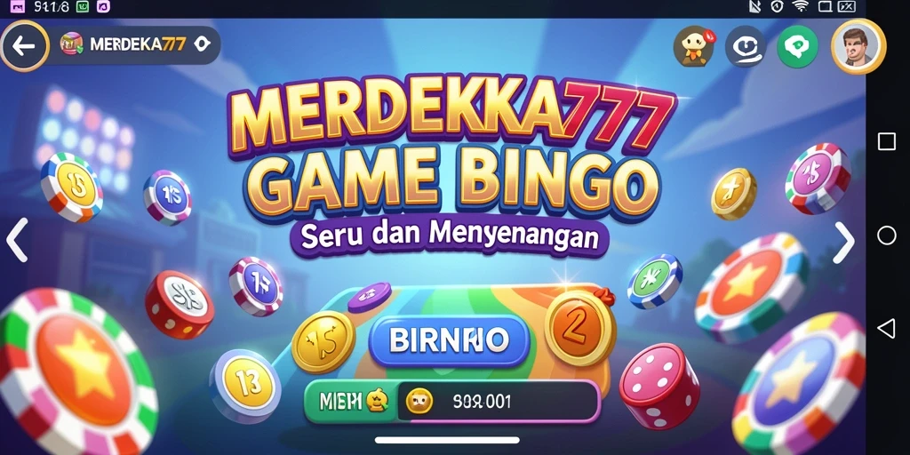 Tampilan gameplay menarik dari permainan Bingo di MERDEKA777.