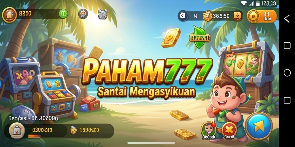 Screenshot PAHAM777 menunjukkan gameplay yang cerah dan menarik.