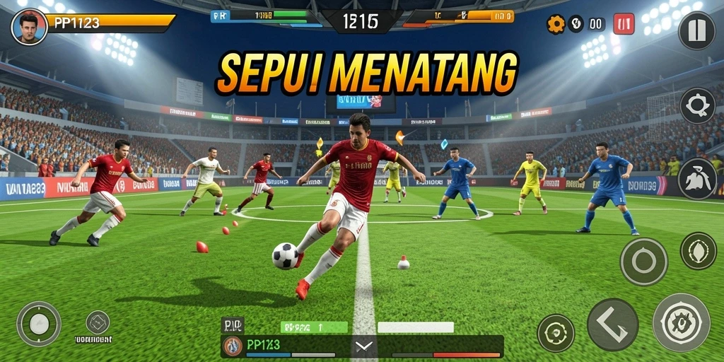 Tangkapan layar permainan PP123 yang menunjukkan aksi olahraga seru dan dinamis.