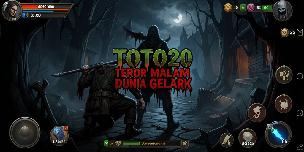 Gameplay TOTO20 yang menegangkan dengan suasana gelap.