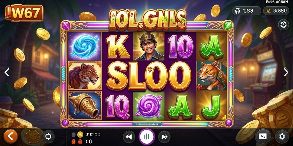 Tampilan gameplay W67 yang seru dan mengasyikkan.